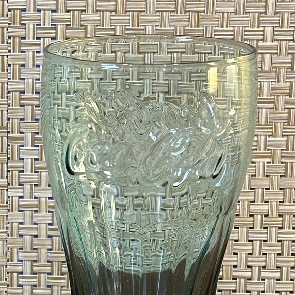 🌟HP🌟VTG Set of 2 Aqua Blue Coca-Cola Fountain Glasses - Picture 3 of 6
